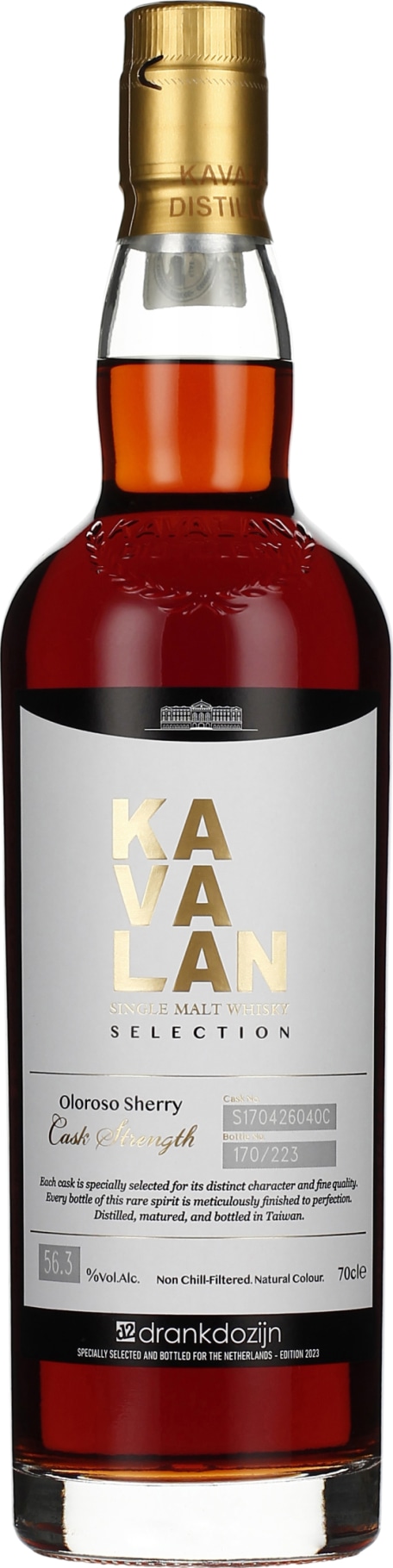 Product afbeelding: Kavalan Oloroso Sherry Single Cask