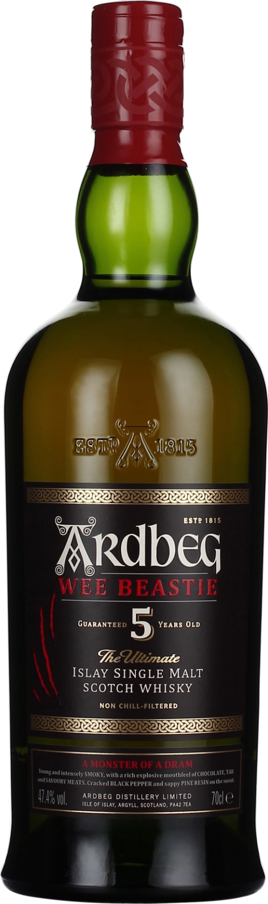 Product afbeelding: Ardbeg 5 years Wee Beastie Warehouse Giftpack