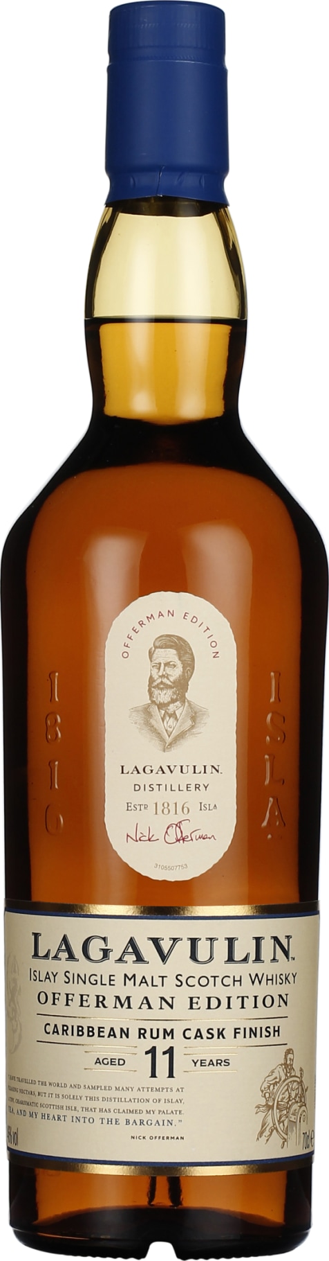 Product afbeelding: Lagavulin 11 years Offerman Caribbean Rum Cask