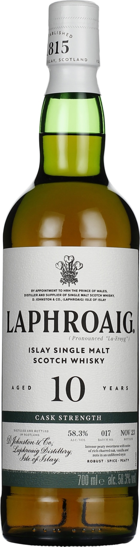 Product afbeelding: Laphroaig 10 years Cask Strength 2023 Batch 17