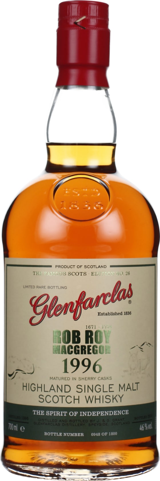 Product afbeelding: Glenfarclas Vintage 1996 Rob Roy MacGregor
