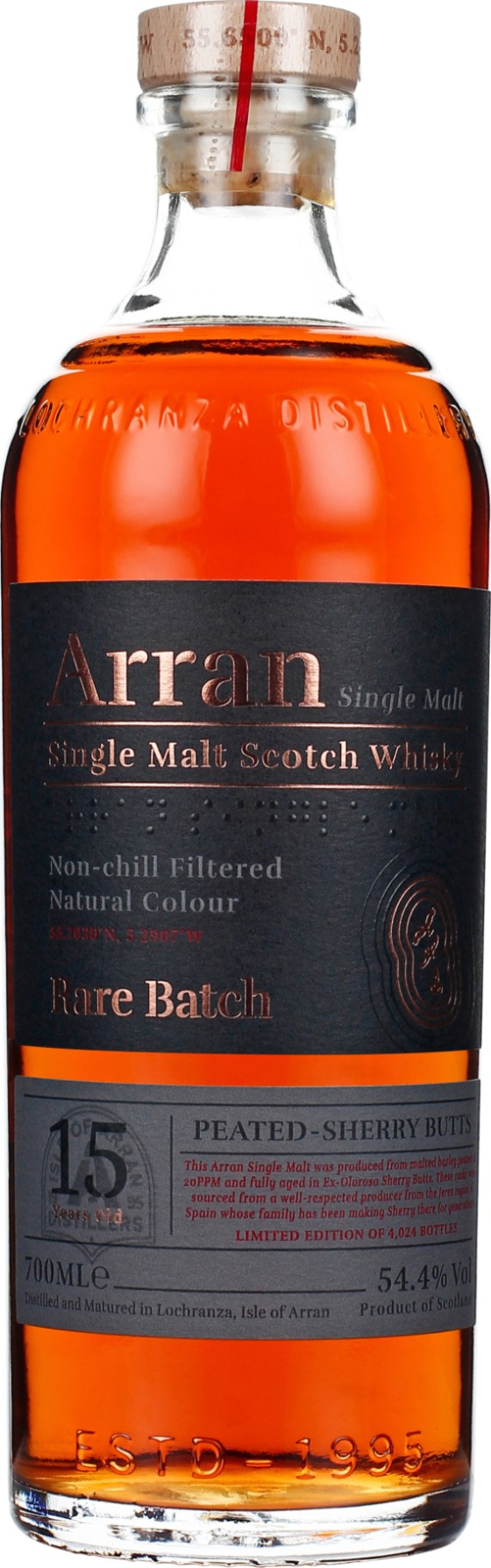 Product afbeelding: Arran 15 years Rare Batch Peated Sherry Casks