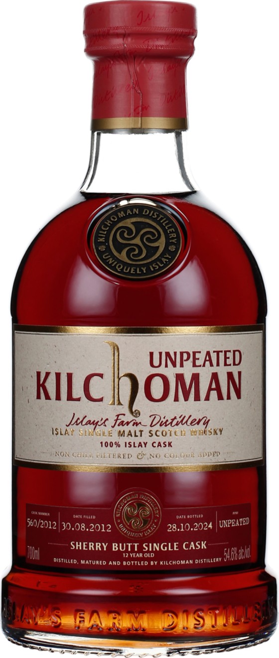 Product afbeelding: Kilchoman 12 years 2012 Unpeated Sherry Single Cask