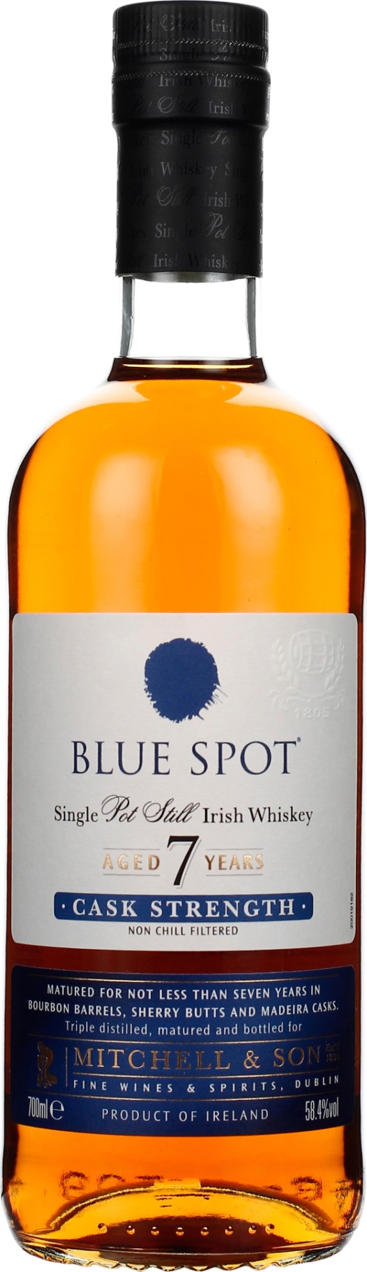 Product afbeelding: Mitchell & Son Blue Spot 7 years Cask Strength