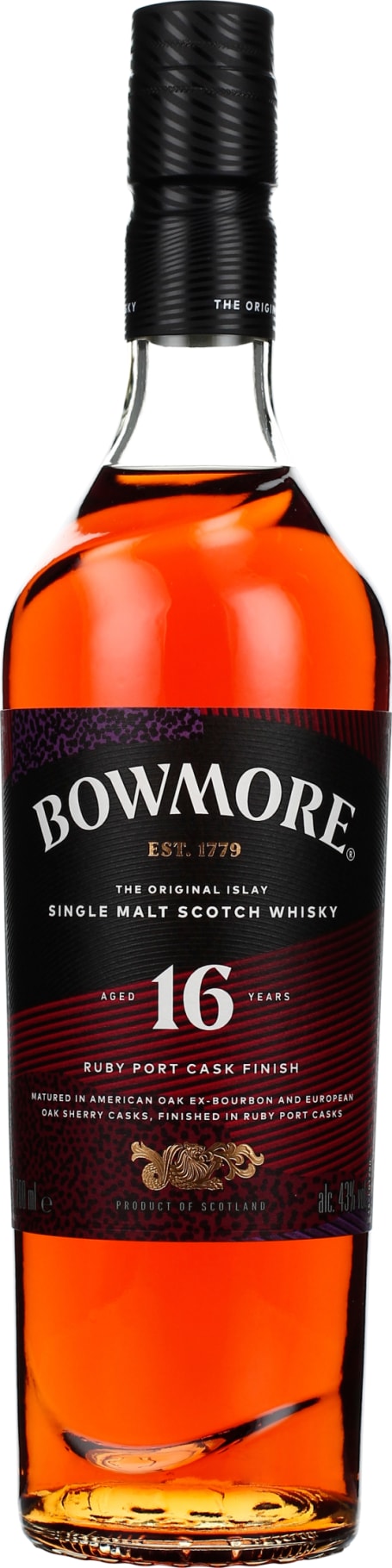 Product afbeelding: Bowmore 16 years Ruby Port Cask Finish