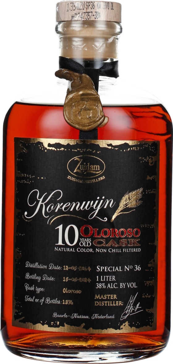 Product afbeelding: Zuidam Special No.36 Korenwijn 10 jaar Oloroso