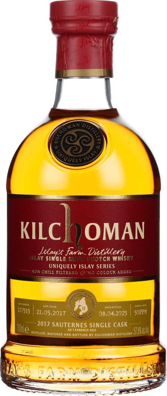 Product afbeelding: Kilchoman Vintage 2017 Sauternes Single Cask