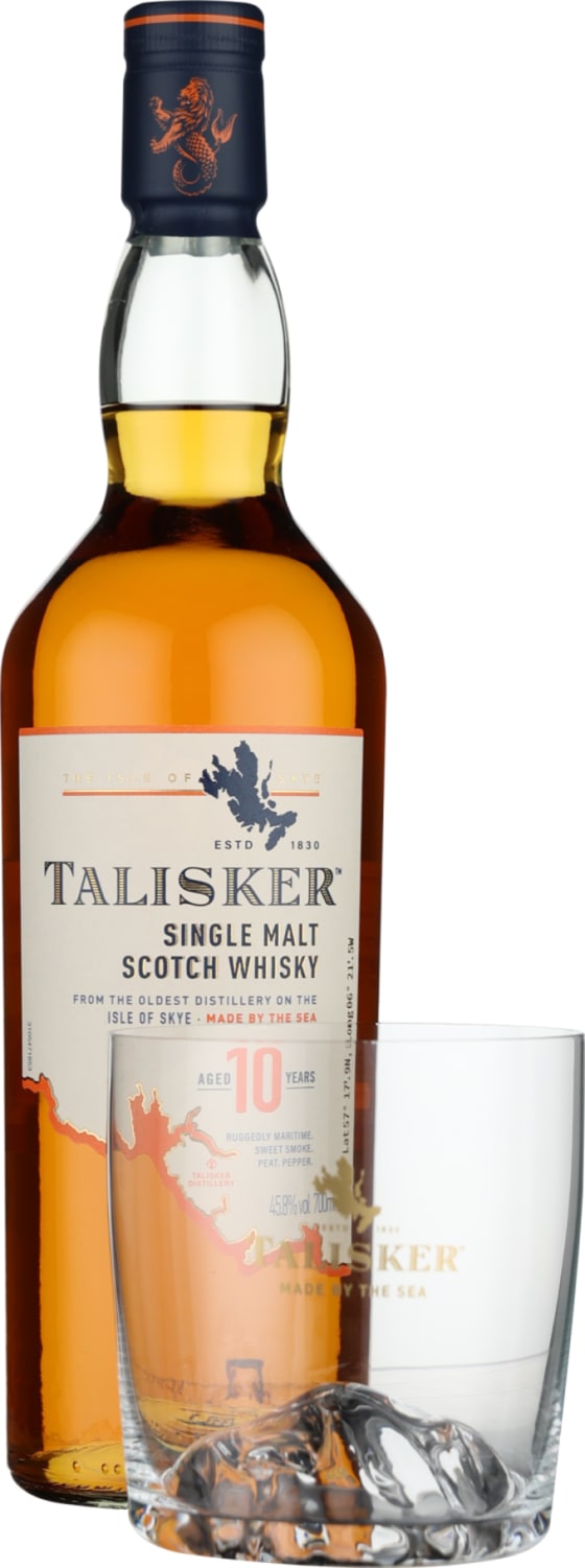 Product afbeelding: Talisker 10 years Giftset Glass
