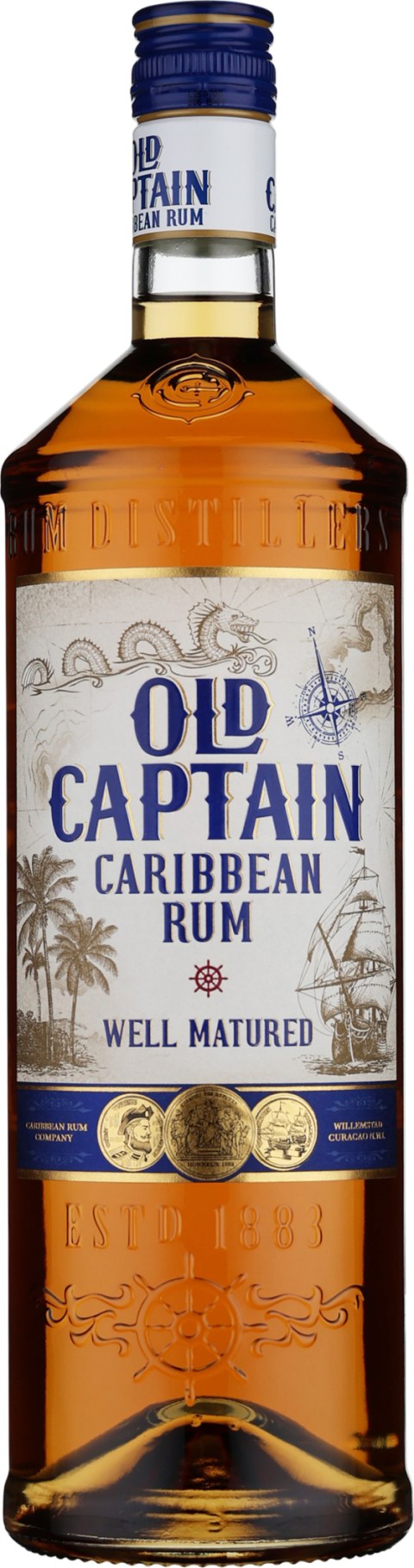 Product afbeelding: Old Captain Caribbean Brown Rum