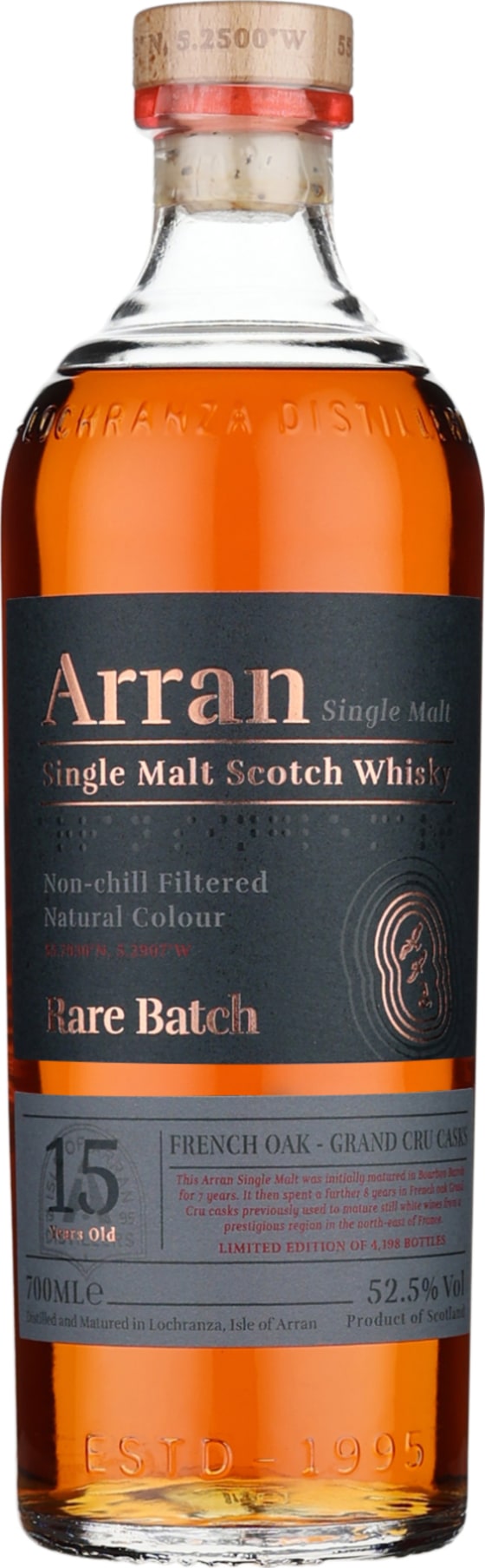 Product afbeelding: Arran 15 years Rare Batch French Grand Cru Casks