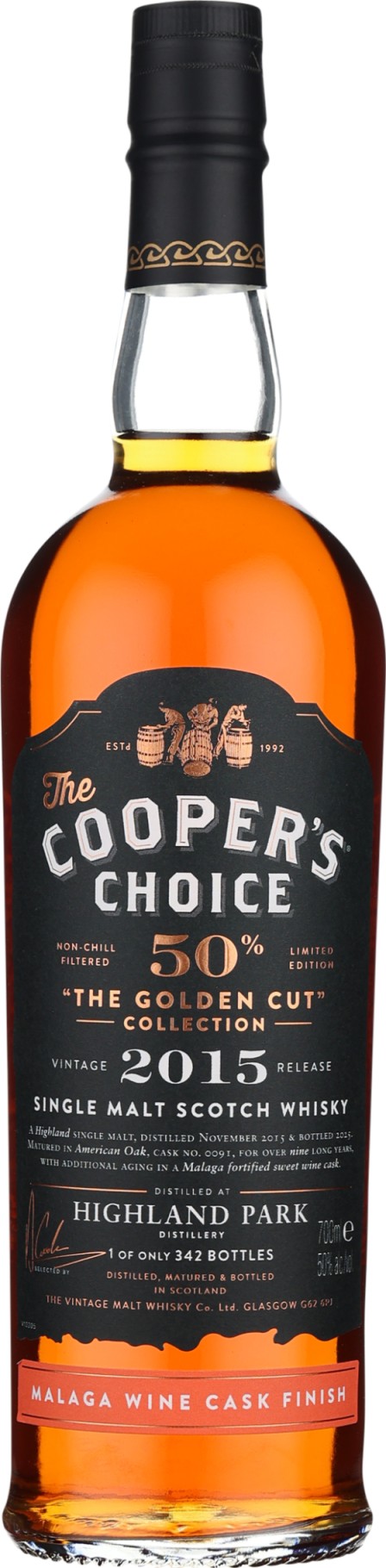 Product afbeelding: Cooper's Choice Highland Park 9 years 2015 Malaga Cask
