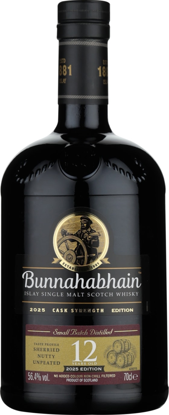Product afbeelding: Bunnahabhain 12 years Cask Strength 2025 Edition