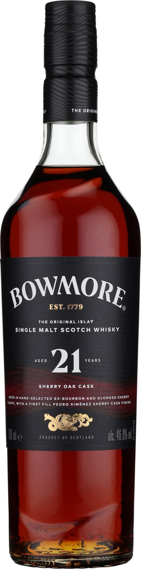Product afbeelding: Bowmore 21 years Sherry Single Malt