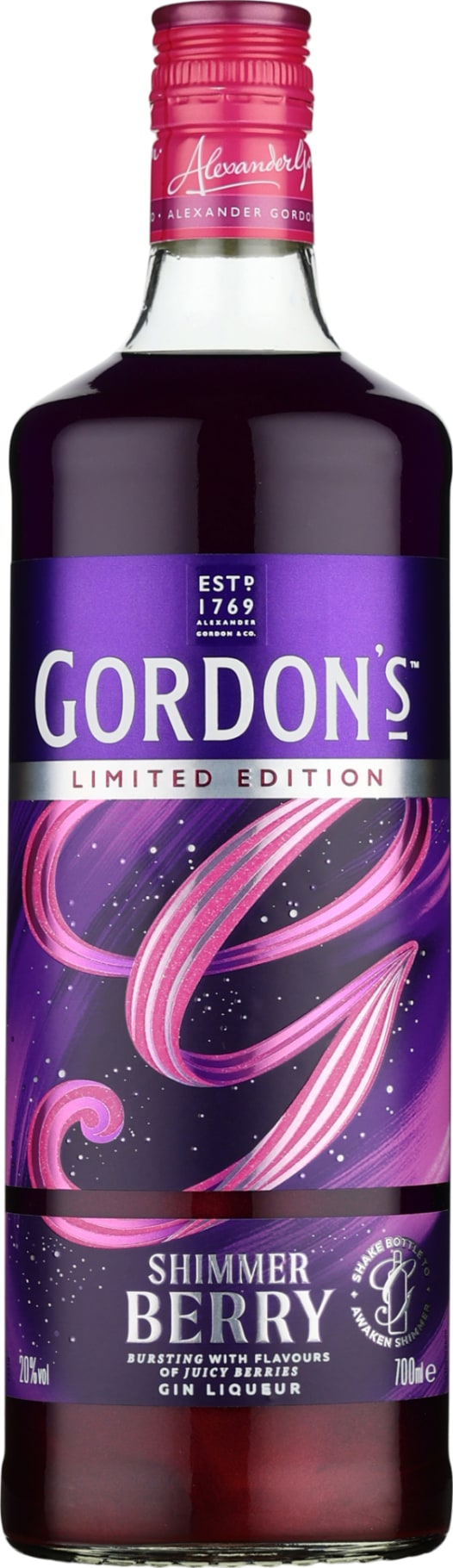 Product afbeelding: Gordon's Shimmer Berry Gin