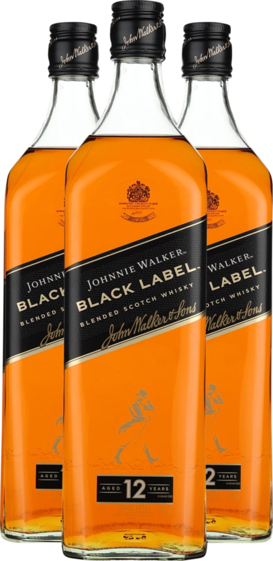 Product afbeelding: Johnnie Walker Black Label Triple Pack