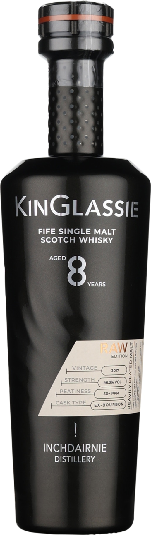 Product afbeelding: KinGlassie 8 years Raw Single Malt