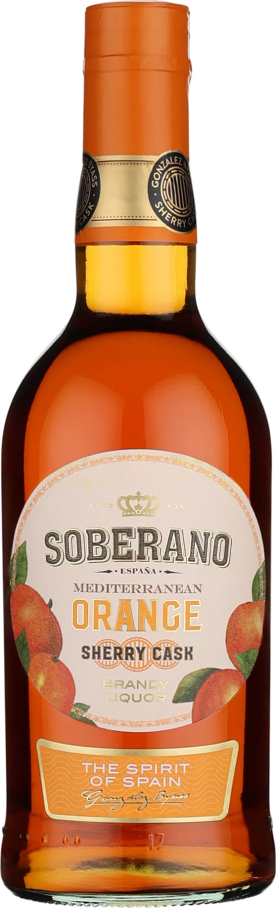 Product afbeelding: Soberano Sherry Cask Orange Brandy
