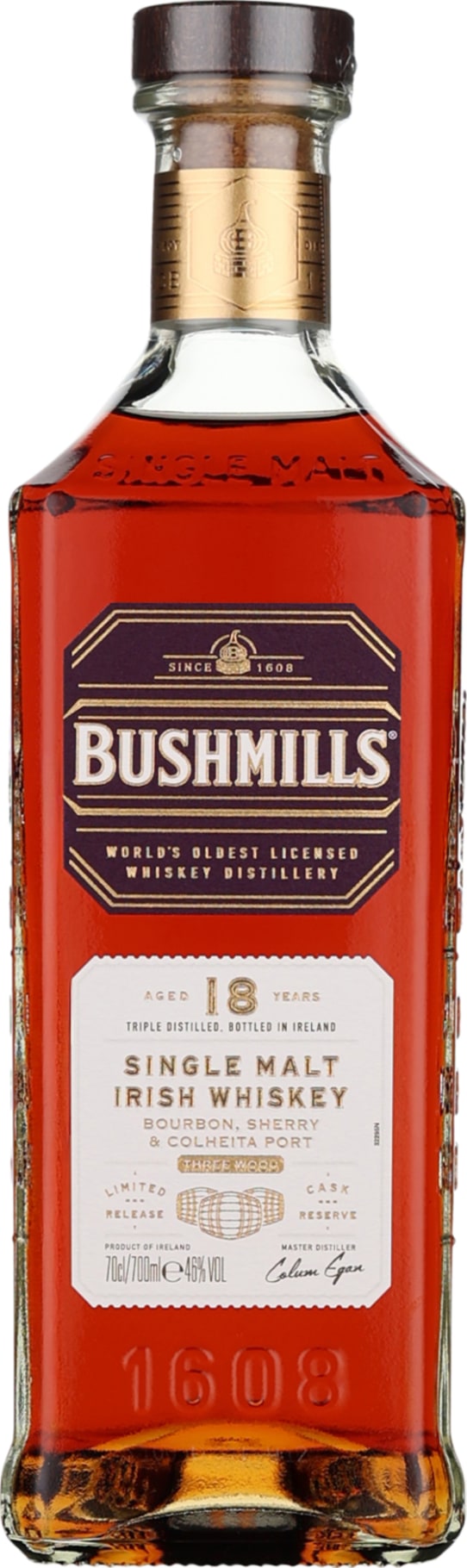 Product afbeelding: Bushmills 18 years Single Malt