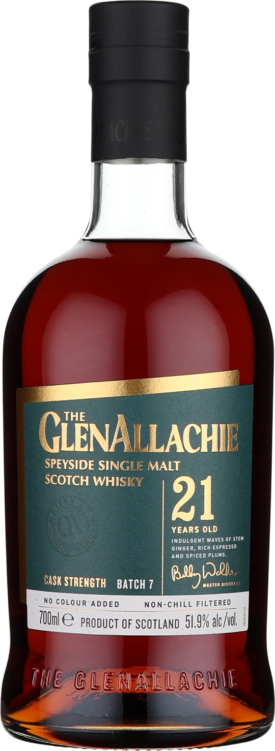 Product afbeelding: GlenAllachie 21 years Cask Strength Batch 7
