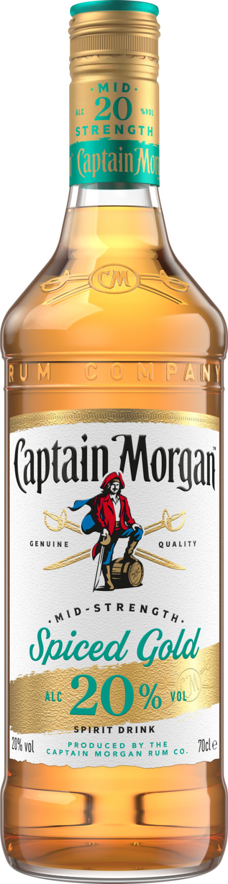 Product afbeelding: Captain Morgan Spiced Gold Mid-Strength