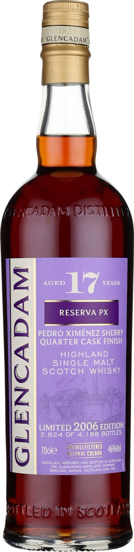 Product afbeelding: Glencadam 17 years Reserva PX