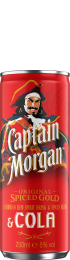 Captain Morgan & Cola blik